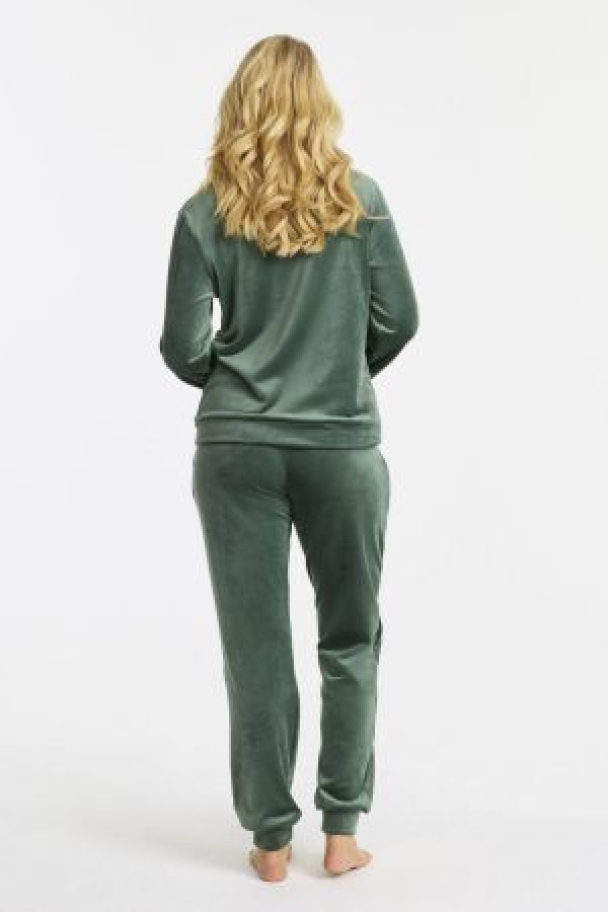 Kosedress Velour 2-delt Grønn - Image 3