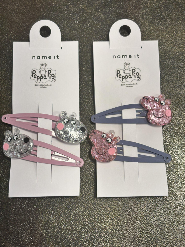 NMFamari Peppa Gris 2-pk Hårklemmer - Image 1