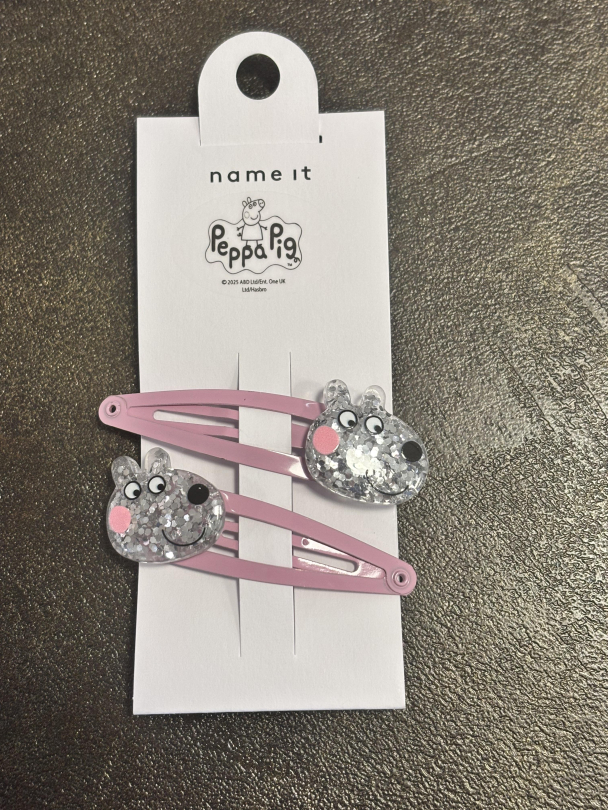 NMFamari Peppa Gris 2-pk Hårklemmer - Image 3