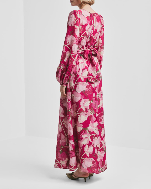 Viscose V-Neck Dress - Amour - Image 2