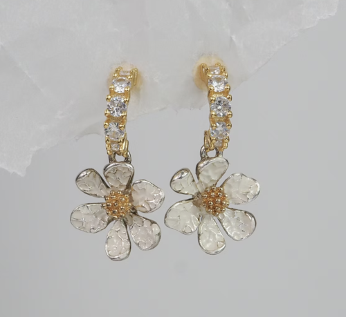 White Flower Hoop