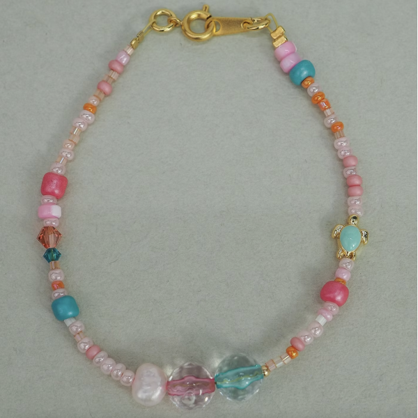 Seeded Bubblegum Bracelet