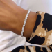 Sølv tennis armbånd med zirkonia 3mm