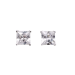 Sølv ørestikk m. 5x5mm zirkonia 