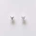Sølv ørestikk m. 3x3mm zirkonia 