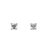 Sølv ørestikk m. 3x3mm zirkonia 