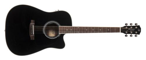 GITAR AKUSTISK MORGAN W120 SCE BK