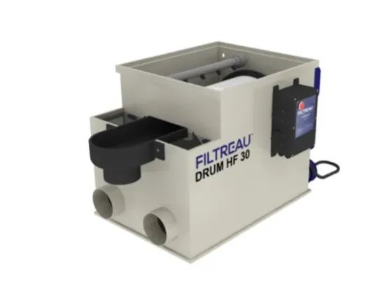 Trommelfilter Filtreau Pro / Max flow 30.000 liter pr time