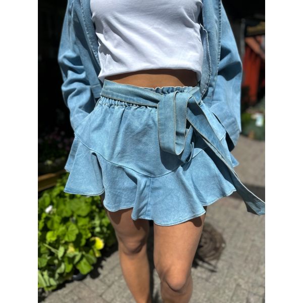 Denim Skirt Shorts 