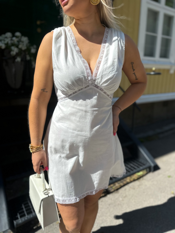 Denise Mini Dress - White - Image 1