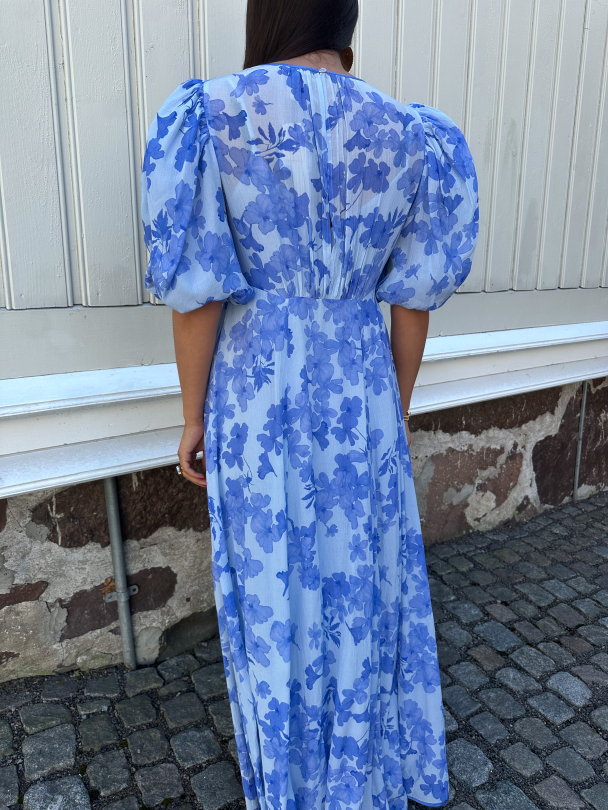 Chiffon Maxi Dress - Skye Blue  - Image 2