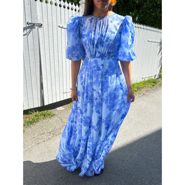 Chiffon Maxi Dress - Skye Blue 