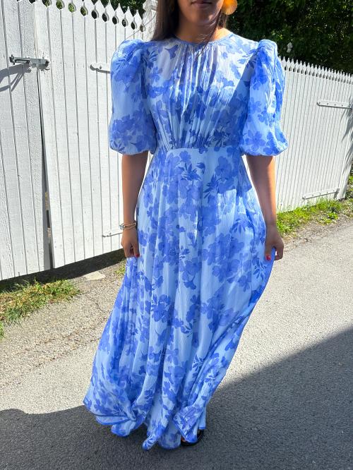 Chiffon Maxi Dress - Skye Blue 
