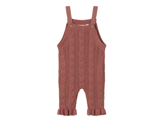 Kajsa Knit Overall, Withered Rose - Lil' Atelier