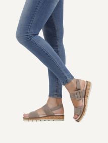 Sandal 28714 Taupe Suede