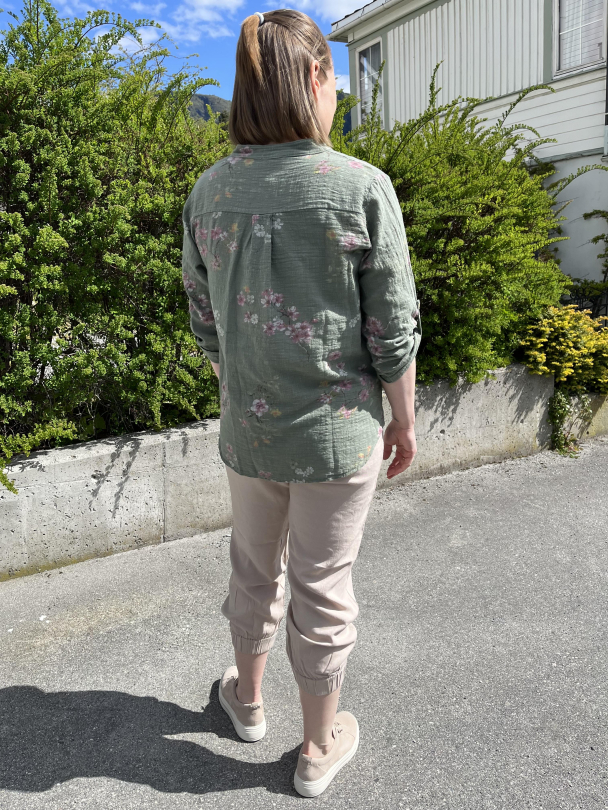 SBalexa Blomster Bluse Grønn - Image 5