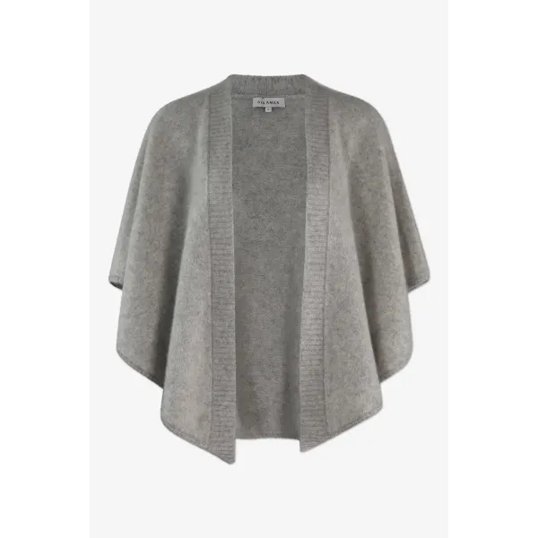 Sanne Grey Melange Cardigan                |            Sanne Grey Melange Cardigan fra Six Ámes