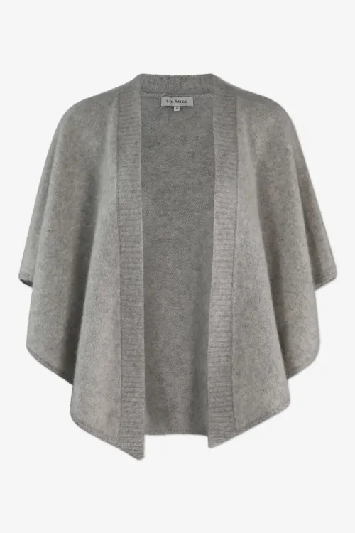 Sanne Grey Melange Cardigan                |            Sanne Grey Melange Cardigan fra Six Ámes