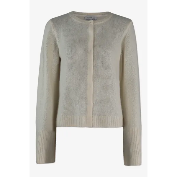 Duna Off White Cardigan             |          Duna Off White Cardigan fra Six Ámes 