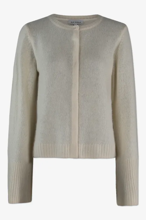 Duna Off White Cardigan             |          Duna Off White Cardigan fra Six Ámes 