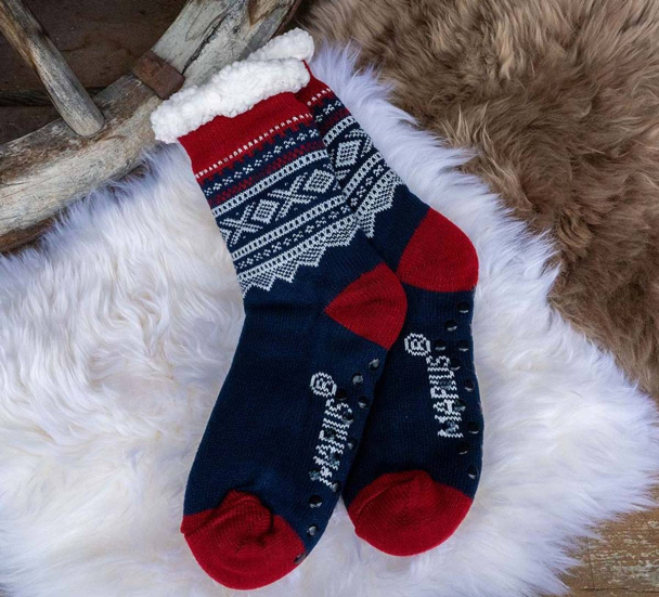 Kosesokker, MARIUS®, blå/hvit/rød  - Image 2