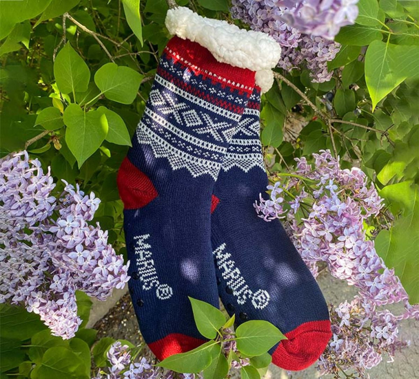 Kosesokker, MARIUS®, blå/hvit/rød  - Image 3