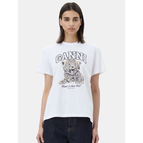 Basic Jersey Leopard Relaxed T-shirt