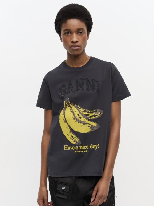 Basic Cotton Jersey Banana Relaxed T-shirt