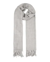 Basic Wool Scarf Light Grey