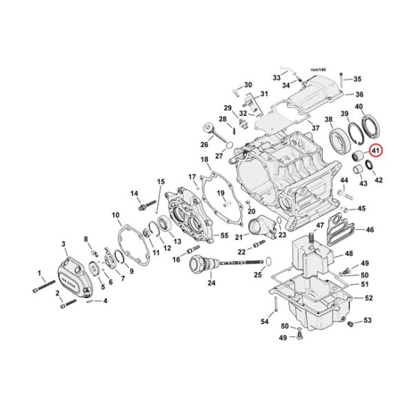 Needle bearing transmission, closed end