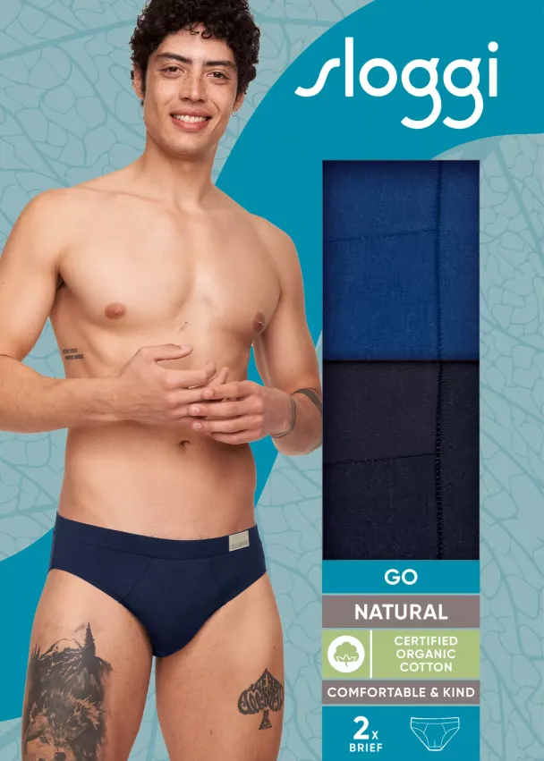 Sloggi Go Natural 2-pk Midi Men - Image 1