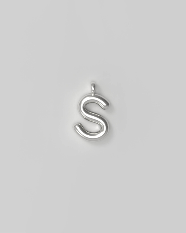 Letter Charm Small - S