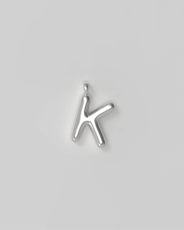 Letter Charm Small - K