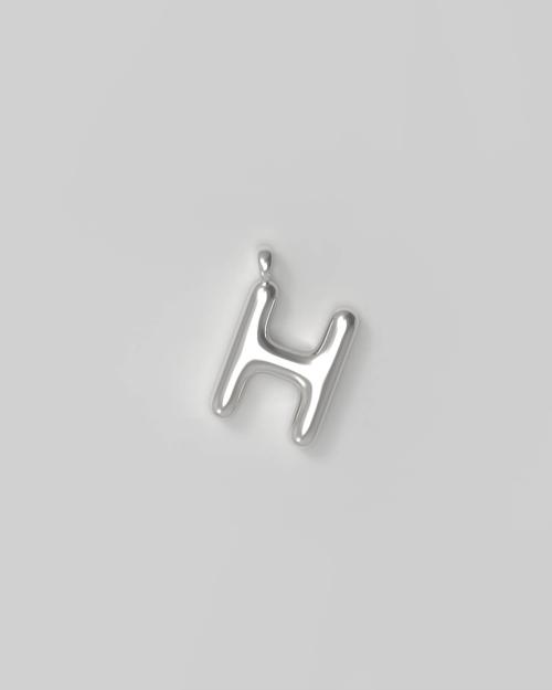 Letter Charm Small - H