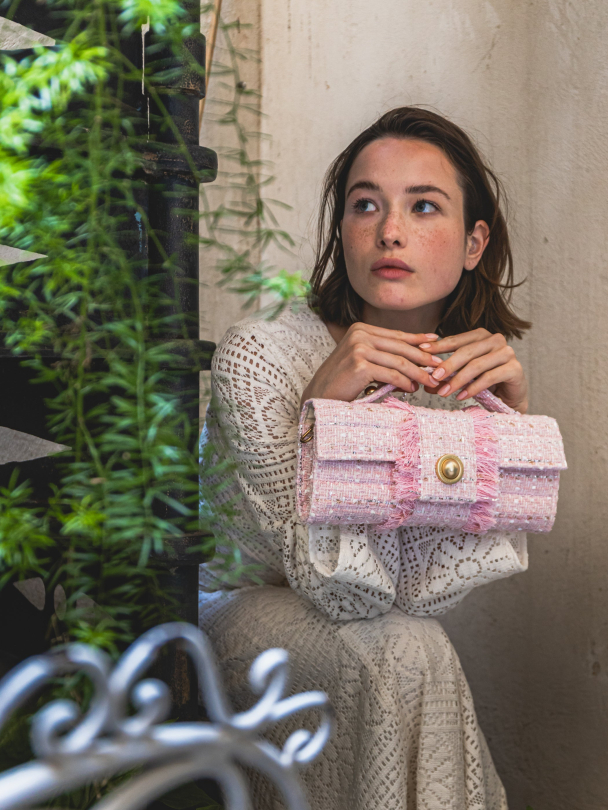 The Amalfi Allongé Tweed Pink  - Image 2