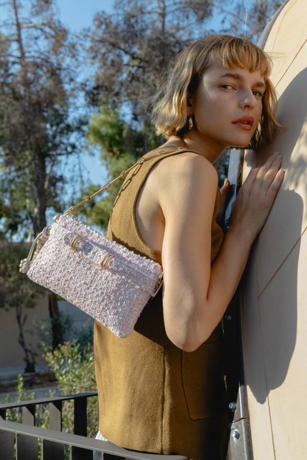 The Porte Monnaie Tweed Pink  - Image 2