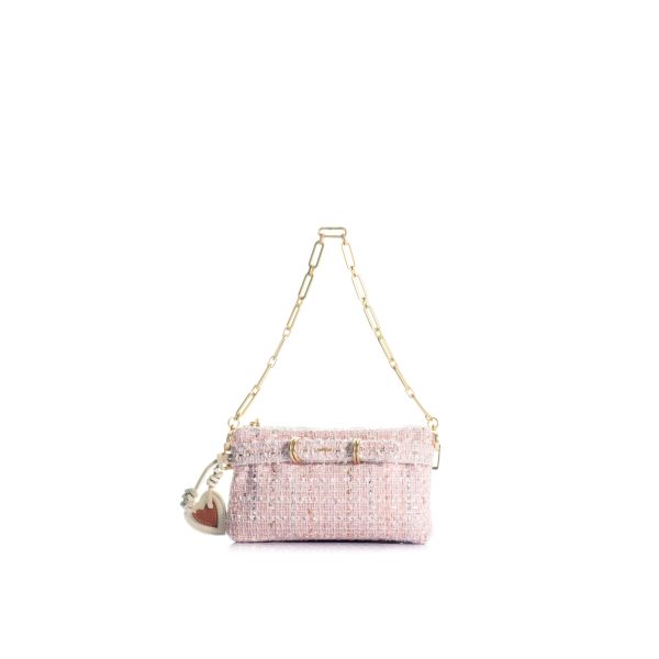 The Porte Monnaie Tweed Pink 