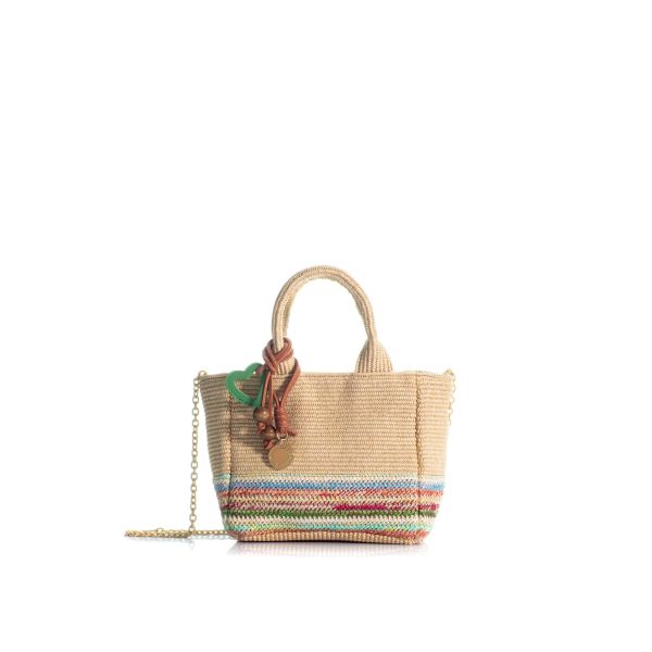 The Charming Tote Raffia Natural/Multi 