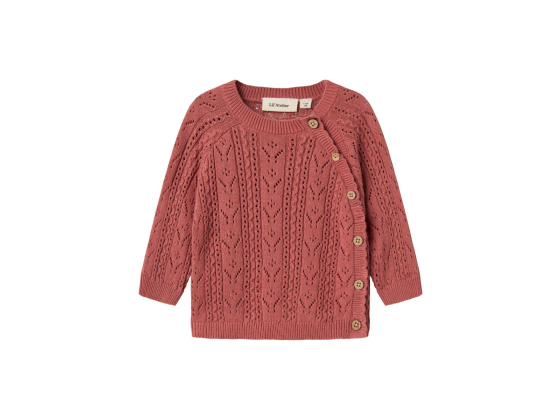 Kajsa Wrap Knit, Withered Rose - Lil' Atelier