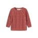 Kajsa Wrap Knit, Withered Rose - Lil' Atelier