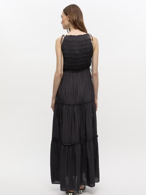 Viscose Habotai Maxi Smock Slip Dress
