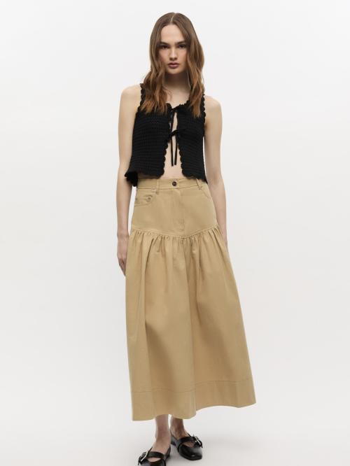 Classic Summer Suiting Long Skirt