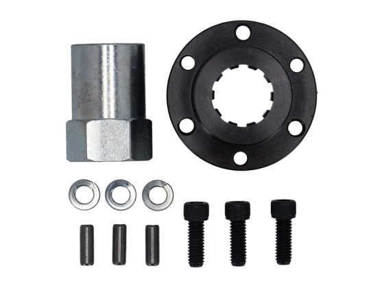 pulley offset & nut kit, 1 1/4"