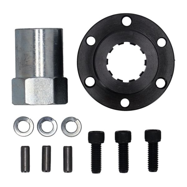 pulley offset & nut kit, 1 1/4"