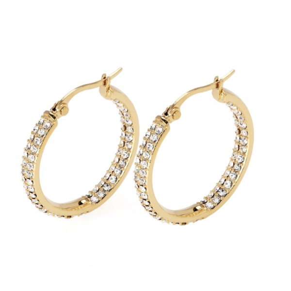 Studio Hoop Clear/Gold
