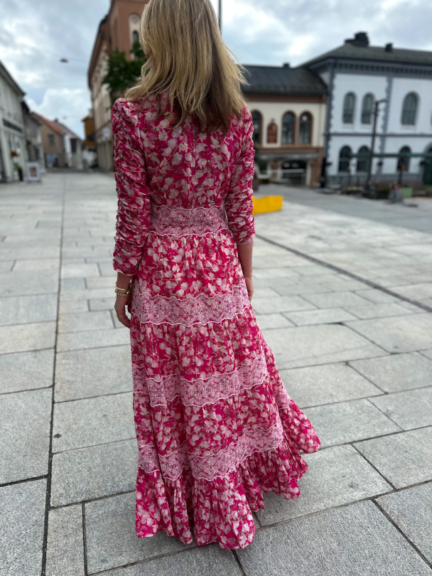 Cotton Slub Gown - Poppy Meadow  - Image 2