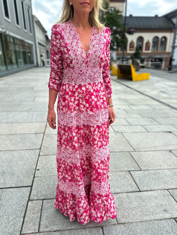 Cotton Slub Gown - Poppy Meadow  - Image 1