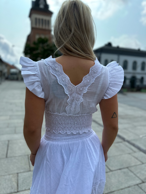 Cotton Slub Top - White  - Image 2