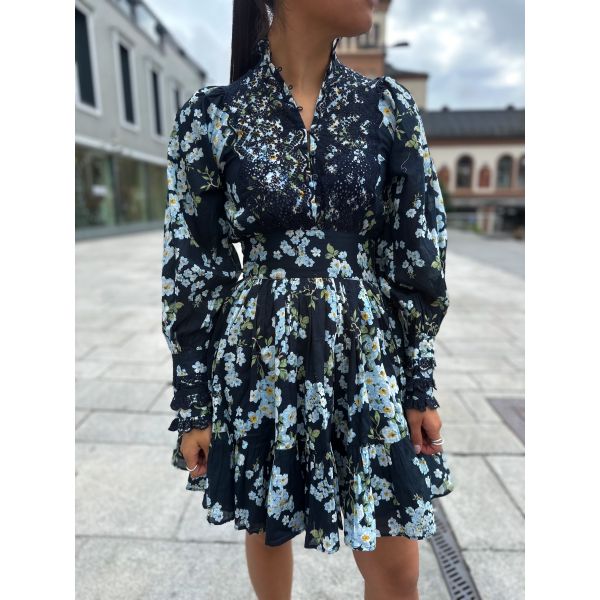 Cotton Slub Mini Dress - Cherry Blossom 