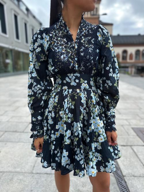 Cotton Slub Mini Dress - Cherry Blossom 